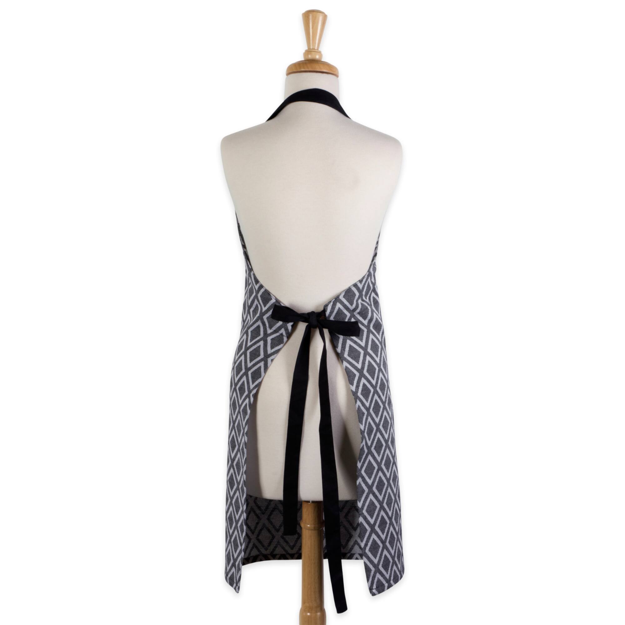 Black & White Diamond Chef Apron
